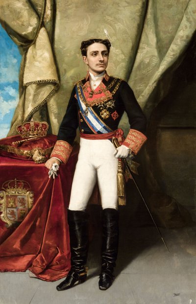 Alfonso XII of Spain by Manuel Ussel de Guimbarda  